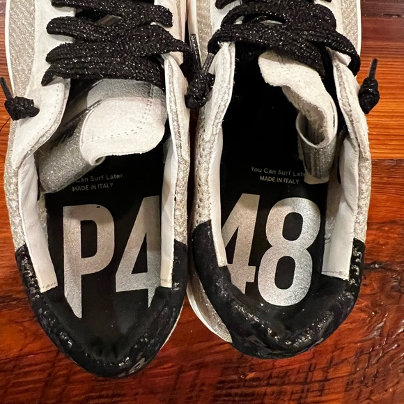 NWOB NEVER WORN P448 glitter mesh sneaker - Picture 4 of 6